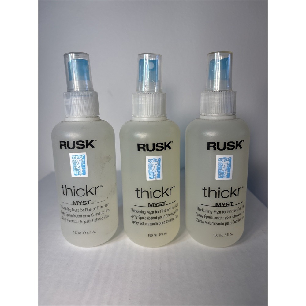 Rusk Thickr Thickening Myst 6 FL OZ Lot Of 3 ea